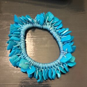 Blue Beaded Bracelet